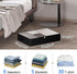 Fixwal Black Underbed Storage Bags with Clear Window and 2 Reinforced Handles Under Bed Storage Containers for Clothing, Bedding, Comforter(2 Pack)