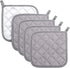 Pot Holders Cotton Made - Machine Washable Heat Resistant Potholder, Hot Pads, Trivet for Cooking