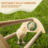 16" 15 3/4 6 5/8 3 1/2" TonGass Extra Long Chicken Perch - Freestanding Roosting Bar for Baby Chicks with Built