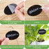50 Vcekract Plant Labels, Pcs Acrylic Garden Labels Stakes with a Pen, Plant Markers for Outdoor Waterproof, Garden