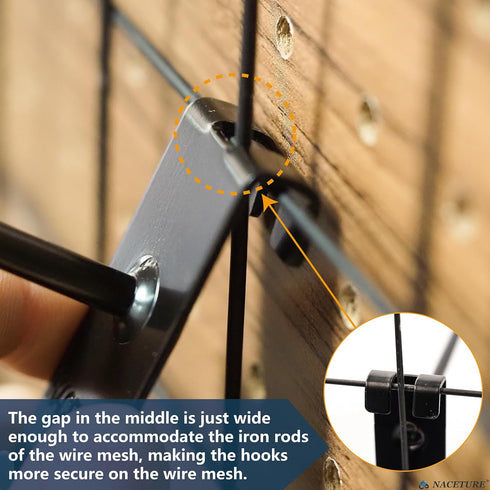 Double Gridwall Hooks, 24 Pcs Display Hooks for Grid Wall Panel, Durable Peg Hook Wall Grid Panel Hooks for Retail