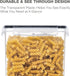 Large Airtight Food Storage Containers with Lids, 5.2L / 176Oz, 3PCS BPA Free Plastic Canisters for Kitchen Pantry