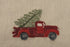 Primitives by Kathy Stitch Art Dinner Napkins Set - Truck with Christmas Tree