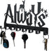 Decorative Metal Key Hooks | Wall Mounted Key Holder | Always Sign
