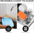 Foldable Silicone Air Fryer Liners, 2 Pcs Reusable Basket Liners, Upgraded Thicker Design, Dishwasher Safe