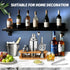 Set 13-Pcs Set 25oz Cocktail Shaker Bartender Kit: Bar Tools with Bamboo Stand, Essential Bar Accessories for Home: