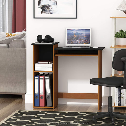 Furinno Econ Multipurpose Computer Writing Desk, Light Cherry/Black Finish