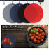 Joyhalo Trivets for Hot Dishes, Silicone Pot Holders for Kitchen Countertops, Flexible and Easy to Wash (Navy)