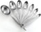 Spring Chef Stainless Steel Measuring Spoons Set of 7, Oval Metal Teaspoon & Tablespoon for Baking & Cooking