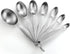 Spring Chef Stainless Steel Measuring Spoons Set of 7, Oval Metal Teaspoon & Tablespoon for Baking & Cooking