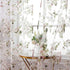BROSHAN Pink Floral Sheer Curtains 78 Inches Long - Pretty Flower Print Bedroom Curtain Sheers, 2 Panels Set