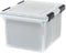 IRIS USA WeatherPro File Box Organizer for Letter/Legal Files, Water Resistant Document Box, Clear 32 Qt.
