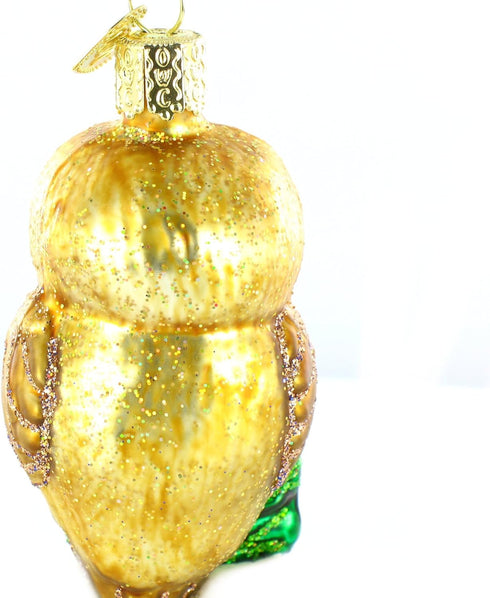 Old World Christmas Ornaments, Owls Glass Blown Ornaments for Christmas Tree