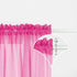 Pink and Purple Curtains for Girls Bedroom Decor, 1 Single Panel Pocket Window Voile Pastel Sheer Ombre Rainbow (63