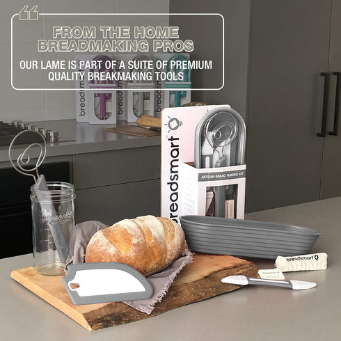 Bread Lame, Bread Scoring Tool, Set of 10 Stainless Steel Blades, Bakers Dough Scorer for Sourdough Baking