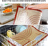 Extra Thick Silicone Baking Mat with Measurements, 26x16 Inch Non-slip and Reusable for Cookies, Bread, Pastry