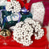 Tatuo 400 Pieces Artificial Frosted Holly Berries, Fake 12 mm Mini Fruit Berry Flower Fall Decor (White)