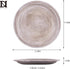 Counter- 11.8" Farmhouse Rustic Coffee Table Tray for Home Decor, Round Wooden Powder Compressed Decorative Tray, Wood