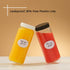 16 oz Set 8 JoyJolt Glass Juice Bottles, Glass Bottles with Caps. of Juice Containers with Lids for Fridge, and Labels