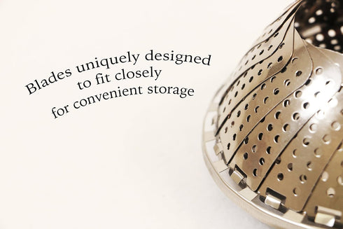 ExcelSteel Stainless Steel Foldable Vegetable Steamer