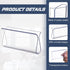 Roller Window Shades Pull Down Shades Grips for Home Rolling Curtain Accessories (Clear, 4 Pieces)
