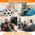 42" 23" Lukeight Soccer Stuffed Animals Storage Bean Bag Chair Cover Only (Ships Empty, No Filling) - Velvet YKK Zipper