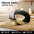 Set Zulay Kitchen Stainless Steel Garlic Press Rocker - Premium Garlic Mincer Garlic Crusher - New Innovative Garlic