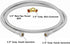 EZ-Fluid 72" Lead-Free Stainless Steel Dishwasher Hose for Cold/Hot Water, 3/8" Female Comp. x 6FT