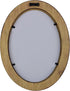 Classic Oval Picture Frame 5x7, Hand Made Solid Wood Frame with Stained Walnut Finish from Italy