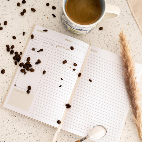 Blank Recipe Book To Write In Your Own Recipes - Family Cookbook Journal with Templates