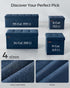 12.2 16.1 Inches 286 lb, ULSF200Q01 SONGMICS Storage Ottoman, Foldable Small Ottoman Foot Rest, x Foot Stool, Load up