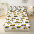 3D 1 2 Yasida Full Size Bed Sheets Boys Full Car Fitted Sheet Cartoon Excavator Truck Lifter Bedding Printed Washable