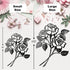 Vivegate Giant Rose Metal Art - Rose Flower Wall Decor for Living Room (Large - 17.5"X13.5")