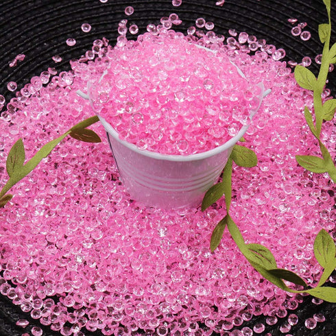 ZKC 4.5mm Pink Crystal Acrylic Diamond Vase Fillers, 10000PCS Beads for Wedding Centerpiece Table Scatter Decorations