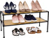 Closet, Countryside 2-Tier Seville Classics Sturdy Freestanding Storage Shelf for Bedroom, Entryway, Dorm Room