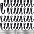 Coat Hooks-38 Pack Farmhouse Hooks with Metal Screws, Black Decorative Rustic Wall Mounted Coat Rack