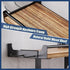 4 Garage Paper Towel Holder Wall Mount, Wooden Paper Towel Holder with Shelf for Kitchen Garage Quick Clean Station