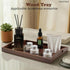 YACEYACE 17.7"x13"x2" Large Bamboo Tray for Ottoman, Large Serving Tray with Handle, Bamboo Trays for Home Decor