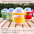 4 Pack 17 oz Set Crystalia On The Go Yogurt Parfait Cups with Lids, Mini Breakfast On the Go Plastic Bowls with Topping