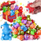 HOZUZER Squishy Toys Kids Party Favors - 32 Packs Popping Eyes Animal Keychains,