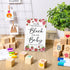75 50 24 Qilery Pcs Baby Shower Games Sign Kit Including Decorate a Block Game Sign DIY Blank Wooden Block Acrylic