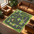 MOFAZEE 2'7" 3'11", 3-12 Road Rug for Kids, x Toy Car Play Rug Mat Carpet with Construction Town Style in Playroom