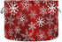 Christmas Large Storage Basket with Red Pattern and Snowflakes for Toys, Clothes, Laundry Hamper Organizer Bag with