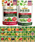 HOME GROWN 70 Variety Vegetable & Herb Seeds 32,000+ USA Non-GMO Heirloom