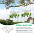 4 Bokon Pcs Hanging Drying Rack for Herb Macrame Flower with Stainless Clip Dryer Hook for Drying Herb Air Plants