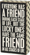 Primitives by Kathy 28579 Polka Dot Trimmed Box Sign, 4 x 7.5-Inches, All Stages