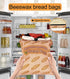 2 Pack (13x17in, Beeswax Bread Bags for Sourdough and Homemade Bread, Reusable Organic Linen Beeswax Bread Bag