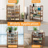 RMXANL 3 Closet, Tier Bamboo Shoe Rack, Shoe Shelf Shoes Rack Shoe Organizer for Entryway, Bedroom, Living Room, Front