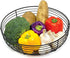 CAXXA Countertop Fruit Bowl, Wire Basket for Fruits, Breads, Vegetables, Snacks, BLACK