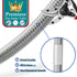 15' Pex Water Supply Lines Hose for Fridge Outlet Box - Braided Refrigerator Water Line for Ice Maker with 1/4 Comp
